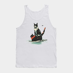 Cat Boat Tank Top